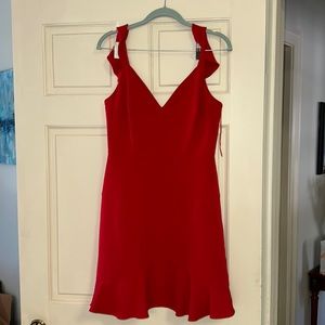 Red Aidan Mattox size 6 good condition